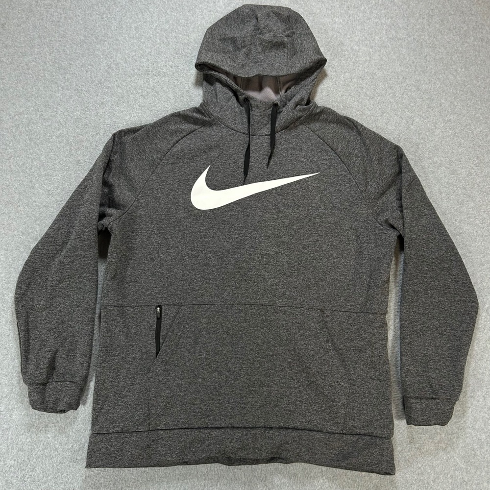 Nike Hoodie Dri-FIT Mens XL Grey Technical Athleisure Streetwear